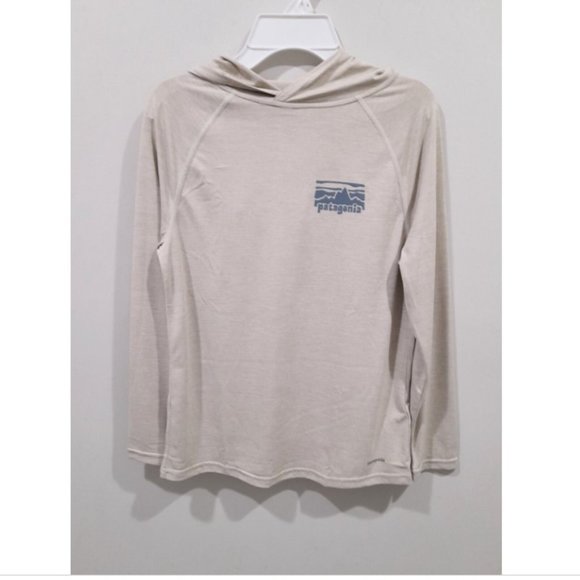New Patagonia Kid's Capilene Cool Daily Hoody /Pumice X-DYE/ Size L - Picture 1 of 5